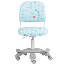 Load image into Gallery viewer, Ergonomic Kids Desk Chair, Adjustable Height and Seat Depth, W/Slipcovers, Detachable Footrest R11-GREEN CAT - QualiSky Er...