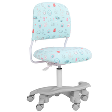 Load image into Gallery viewer, Ergonomic Kids Desk Chair, Adjustable Height and Seat Depth, W/Slipcovers, Detachable Footrest R11-GREEN CAT - View 5 - Qu...