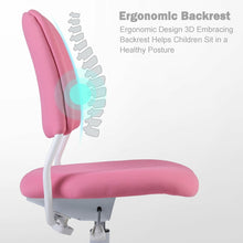 Load image into Gallery viewer, Ergonomic Kids Desk Chair, Adjustable Height and Seat Depth, W/Slipcovers, Detachable Footrest R12-PINK
