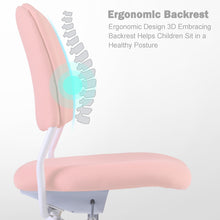 Load image into Gallery viewer, Ergonomic Kids Desk Chair, Adjustable Height and Seat Depth, W/Slipcovers, Detachable Footrest R12-PEACH
