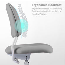 Load image into Gallery viewer, Ergonomic Kids Desk Chair, Adjustable Height and Seat Depth, W/Slipcovers, Detachable Footrest R12-GREY
