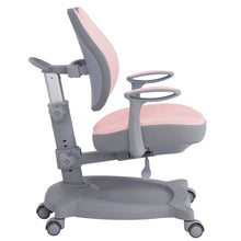 Load image into Gallery viewer, Ergonomic Kids Desk Chair, Adjustable Height and Depth, Sit-Brake Casters and Non-Swivel Type Y04-PINK

